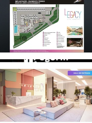 Imagem Apartamento à venda, no Legacy em Pinhais, Centro, com 1 quarto, 30,49m²