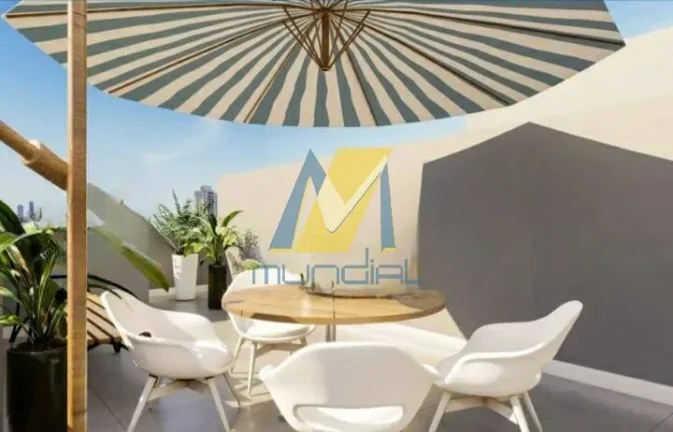 Imagem Com 91,56mts² de área total ( 45,78 + 45,78 ) =Ï 2 dormitórios sendo 1 suíte. =Á banheiro soci...