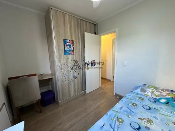 Imagem Apartamento à venda em Jundiaí-SP, no Parque Residencial Eloy Chaves, Cond. Chácara Primavera: 3 quartos, 2 salas, 1 banheiro, 1 vaga, 75m²