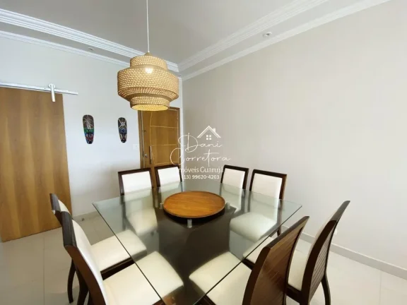 Imagem Impecável Apartamento frente total Pitangueiras, Guarujá-SP: 3 Quartos, 3 Suítes, 2 Salas, 2 Banheiros, 1 Vaga, 170m²!