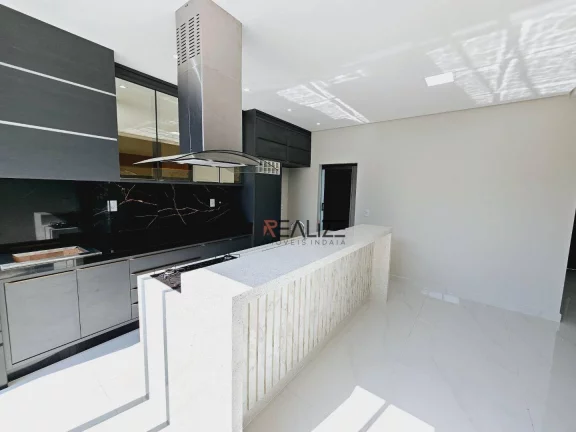 Imagem Casa moderna com piscina e 3 suítes à venda, 151 m² por R$ 1.290.000 - Condomínio Fechado - Indaiatuba/SP