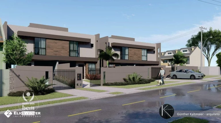 Imagem Sobrado com 3 quartos, sendo 1 suíte com Closet, 112 m² á venda por R$ 769.000 - Atuba - Curitiba/PR