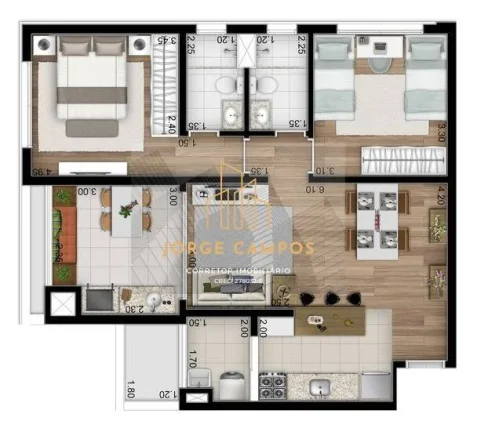 Imagem AP-24116-APARTAMENTO COBERTURA 2 DORM E 1 SUÍTE À VENDA - CARAGUATATUBA-SP
