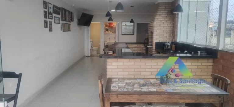 Imagem Santo André Cobertura 176M², 3 dormitórios, sendo 1 reversível, 1 suíte, 2 vagas, espaço gourmet, ótima localização e valor !!!