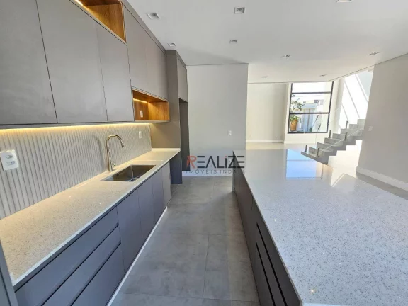 Imagem Casa/Sobrado moderno com 4 suítes à venda, 299 m² por R$ 2.489.000 - Condomínio Alto Padrão - Indaiatuba/SP