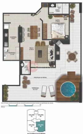 Imagem Apartamento com 2 dormitórios à venda, Braga - Cabo Frio/RJ