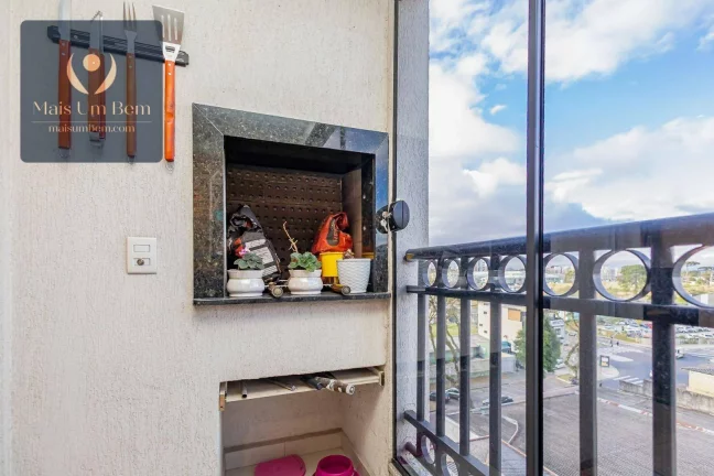 Imagem Apartamento com 2 quartos, sacada com churrasqueira e sacada na suíte à venda por R$ 589.000 - Novo Mundo - Curitiba/PR