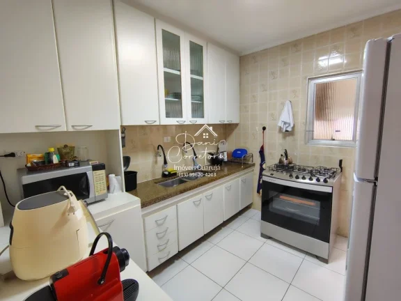 Imagem Apartamento de 3 quartos com suíte na Pitangueiras, Guarujá-SP: 134m², 2 salas, 3 banheiros e 1 vaga de garagem!