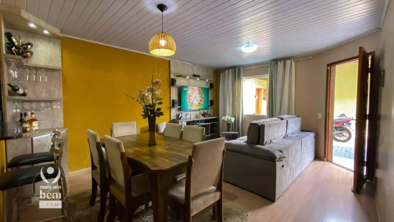 Imagem MEGA PROMOÇÃO! casa com 2 quartos e móveis planejados, área gourmet, 2 vagas de garagem à venda de R$350K por R$292.500 - Piraquara/PR