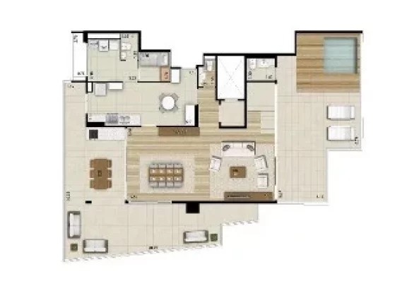 Imagem Imperdível apartamento de luxo com 4 suítes no Condomínio Design Campo Belo, São Paulo-SP: 5 banheiros, 3 vagas, 219m²!