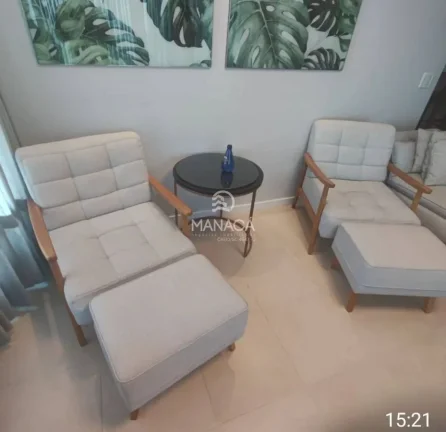 Imagem Luxo e Vista Mar: Apartamento Decorado no Transatlântico, 8º Andar – Balneário Piçarras