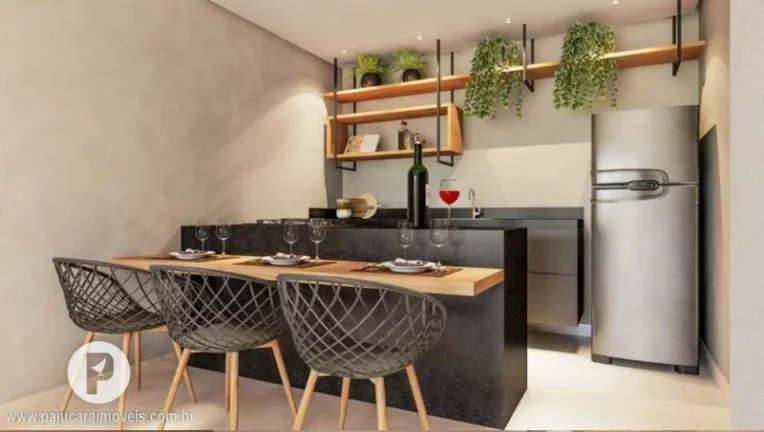 Imagem Quarto Sala 41m² ÷ 14 meses, Varanda Gourmet, 150m da Praia