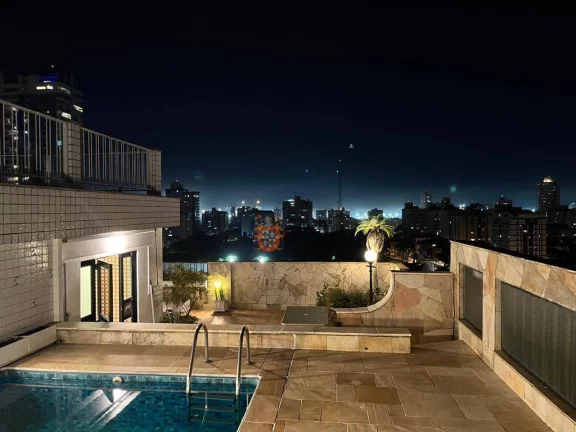 Cobertura com 4 dormitórios à venda, 361 m² por R$ 3.843.000 - Ponta da Praia - Santos/SP