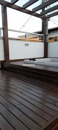 Imagem Casa á 10 metros da praia com Terraço vista Mar, Equipada com 04 dormitórios sendo 01 suíte máster à Venda em Governador Celso Ramos - SC