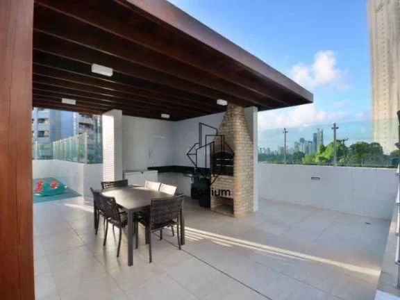Imagem Apartamento mobiliado e equipado com varanda/sacada e área de lazer completo no Altiplano - AP2726.