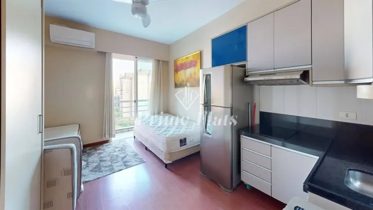 Imagem Flat disponível para locação no Comfort Ibirapuera, com 26m², 1 dormitório e 1 vaga de garagem