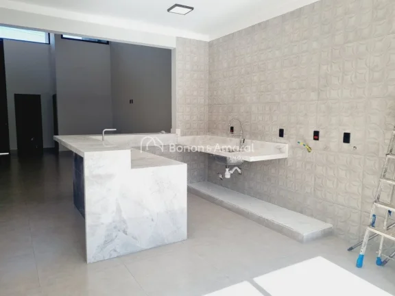 Imagem Casa térrea com 3 suítes, piscina e escritório no Condomínio Reserva Real, Parque Brasil 500, Paulínia