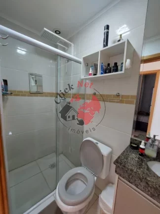 Imagem Apartamento Mobiliado ,65m², 2 dormitórios sendo 1 suíte ,Sacada Grill, 1 vaga. bairro Aviação, Praia Grande