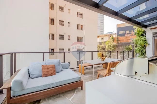 Imagem Apartamento Garden que se destaca pela localização no bairro charmoso da Vila Madalena, com 2 dormitórios, sendo 1 suite, 2 banheiros e 1 vaga .