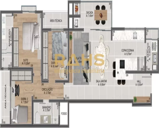 Imagem Um lugar para você viver intensamente! Localizado no bairro Saguaçu, o Residencial Contarini é um...