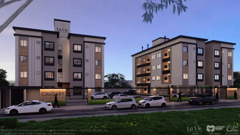 Imagem Apartamento com 2 dormitórios à venda, 46.1 m² por - R$ 303.000,00 - Areias - Tijucas/SC