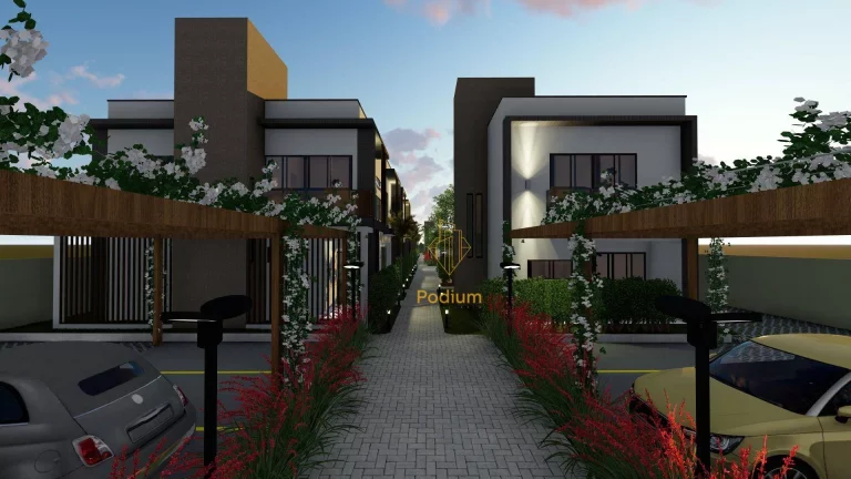 Imagem Casa Duplex em condomínio fechado com área de lazer completa a 240m da praia em Ponta de Campina - CA0110