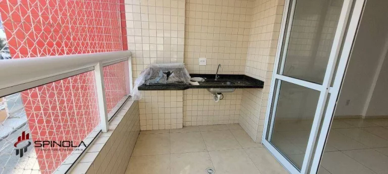 Imagem Apartamento com 2 dormitórios à venda, 77 m² por R$ 440.000,00 - Aviação - Praia Grande/SP