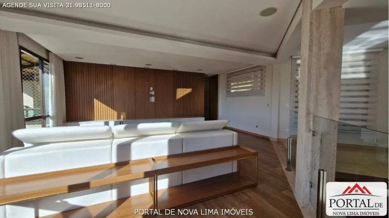 Imagem Casa a venda no Vila del Rey em Nova Lima. Casa com vista para a mata e para o condomínio Vale dos Cristais. Casa recebe sol da manhã