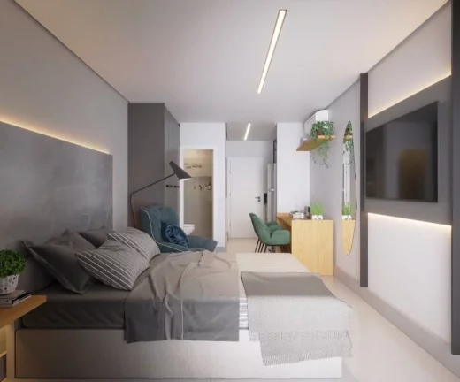 Imagem Flat com 1 dormitório à venda, 26 m² por R$ 406.802,35 - Tambaú - João Pessoa/PB