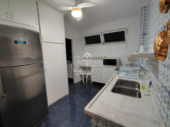 Imagem Apartamento para locação em Guarujá-SP, Pitangueiras: 2 quartos, 2 salas, 3 banheiros, 1 vaga, 118m². Venha conhecer!