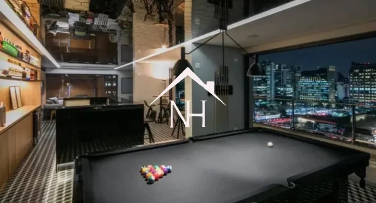 Imagem apartamento de 44m com 1 suíte, varanda, 1 vaga, Playground, Academia, Espaço Gourmet, Quadra Squash, Piscina aquecida, Churrasqueira, área verde