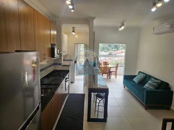 Imagem Apartamento à venda em Ubatuba-SP, Toninhas: 2 quartos, 1 suíte, sala, banheiro, 1 vaga. 62m² de conforto!