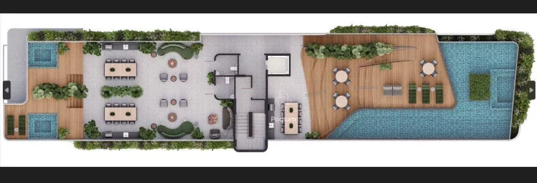 Imagem Apartamento com varanda/sacada pé na areia na praia de Areia Dourada / Cabedelo. -AP1584