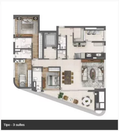 Imagem APARTAMENTO À VENDA EM ITAIM BIBI COM 3 DORMITÓRIOS
