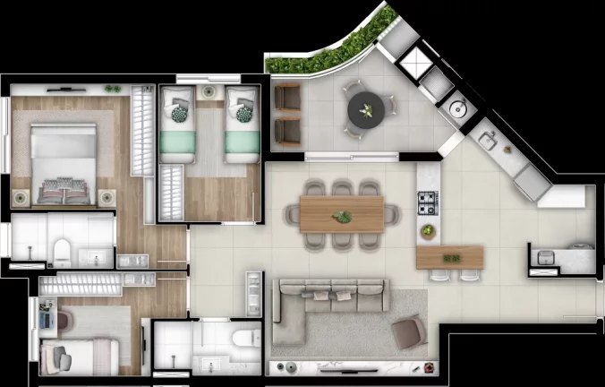 Imagem Gaia - Apartamento à venda no bairro Cabral - Curitiba/PR