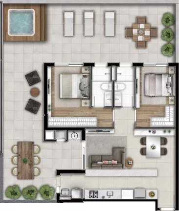 Imagem Gaia - Apartamento à venda no bairro Cabral - Curitiba/PR