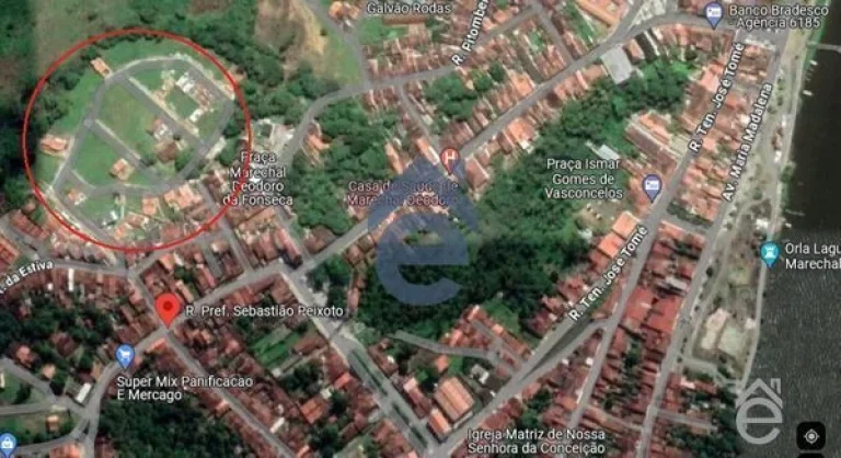 Imagem Terreno na parte alta de Marechal Deodoro, 8 km da Praia do Francês, 216m2