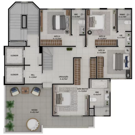 Imagem COBERTURA RESIDENCIAL em Balneário Camboriú - SC, Pioneiros