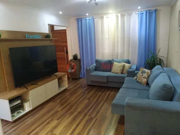 Imagem Sobrado Mobiliado 3 dormitórios Suíte master,varanda , área gourmet ,2 vagas, bairro Jardim Las Vegas ,Santo André