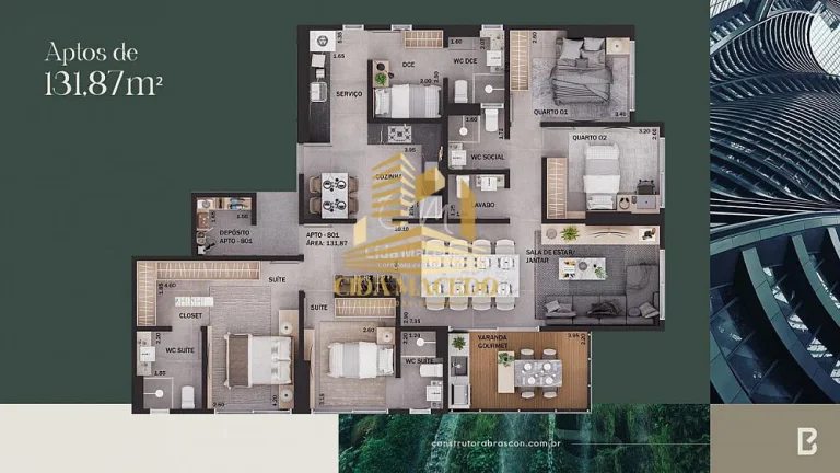 Imagem Apartamento para Venda em João Pessoa, Jardim Oceania, 4 dormitórios, 2 suítes, 4 banheiros, 2 vagas