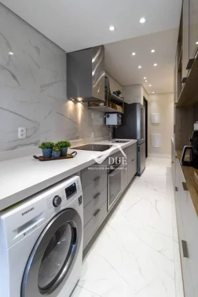 Imagem VISTA MAR, PORTEIRA FECHADA, ANDAR ALTO,Apartamento com 1 dormitório à venda, 74 m² por R$ 910.000 - Embaré - Santos/SP