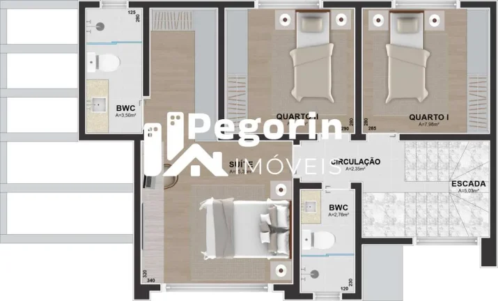Imagem Sobrado em condomínio à venda em Curitiba, Uberaba, com 3 quartos, 120m²