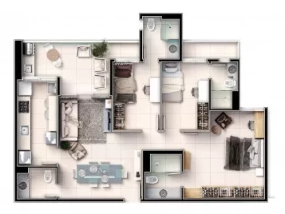 Imagem Apartamento 3 dormitórios para Venda em Teresina, Fatima, 3 dormitórios, 1 suíte, 2 banheiros, 2 vagas