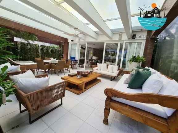 Imagem Casa a Venda em Juquehy Frente ao Mar, Aluguel Mas 12 pessoas, com 5 Suítes, vista ao mar, 350m² de área construída | Juquehy Imobiliária