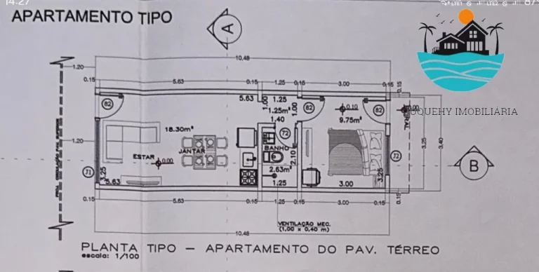 Imagem Lançamento Juquehy Lado Direito - Flat 50m² Térrea, 1 suíte, 1 Vaga auto, piscina coletiva, documentação de posse | Juquehy Imobiliária