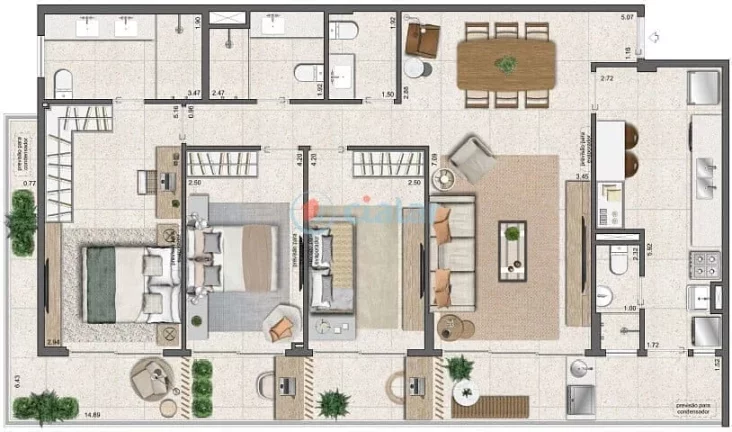 Imagem Studio à venda 1 Quarto 28.59M Gávea Rio de Janeiro - RJ | Parque Sustentável da Gávea - Residencial - Fase 1