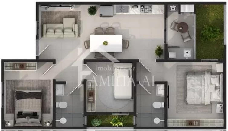 Imagem APARTAMENTO EM CONDOMÍNIO FECHADO NO GLÓRIA