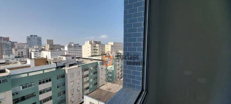 Imagem Apartamento com 1 dormitório à venda, 25 m² por R$ 349.000 - Gonzaga - Santos/SP