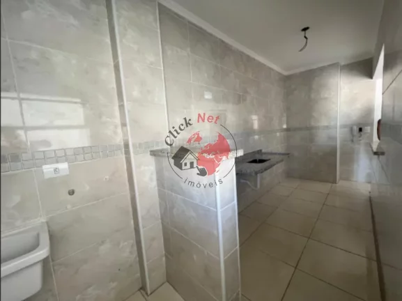 Imagem Apartamento Novo sem uso , a 500m2 da praia ,2 dorm, 2 suíte, varanda Grill, 2 vagas, 74 m2 , bairro Guilhermina,Praia grande