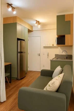 Imagem Studio Pinheiros - 25M², 1 Dorm, 1 Banheiro, Porteira Fechada.
